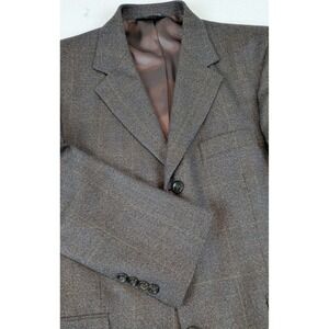 Stafford Executive Men's Cashmere/Wool Blend Blazer Sport Coat‎ Jacket Brown 40S